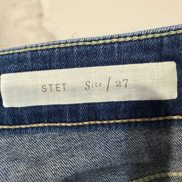 Pilcro and the Letterpress Anthropologie Stet Slit Ankle Denim Jeans Womens 27 - Picture 5 of 9